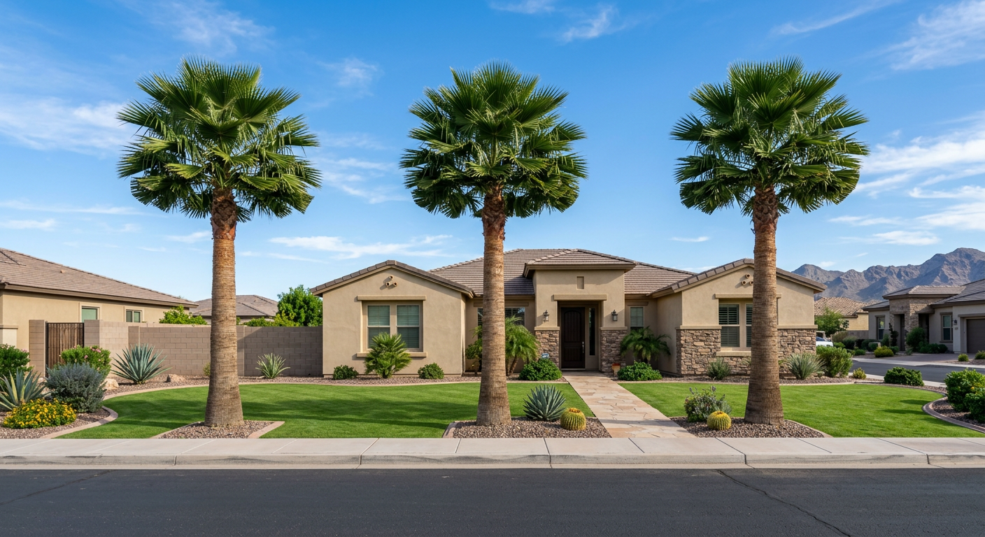 Professional palm tree trimming